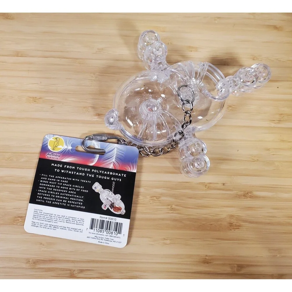 CaitecSpace Circle Foraging Bird Toy Interactive Treat Holder